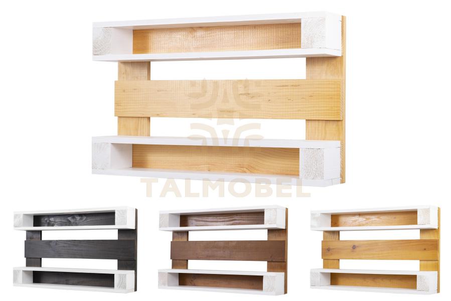 Estantería de madera con PALETS (Configurable a dos colores)